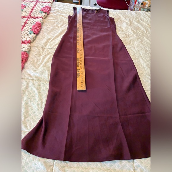 Quince Washable Stretch Silk Tank Midi Dress in Wine Tasting Size XS - Picture 12 of 13